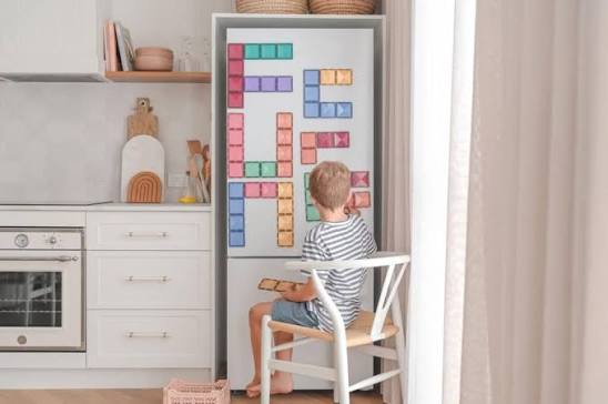 Connetix 24-Piece Pastel Rectangle Magnetic Building Block Set