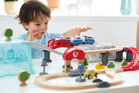 Hape Kit Construção cidade e comboio 48 peças