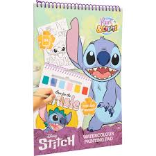 Color and Create - Livro de colorir com aguarelas Stitch