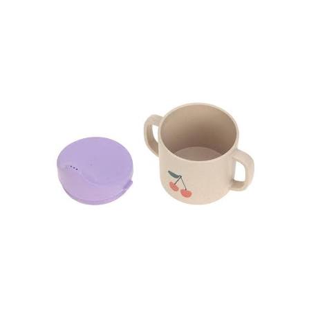 Lassig Sippy Cup Copo aprendizagem com asas Fruits Cherry
