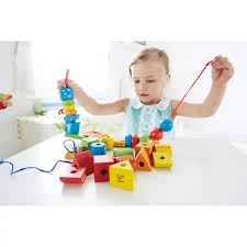Hape Shapes Game for Lacing/Threading