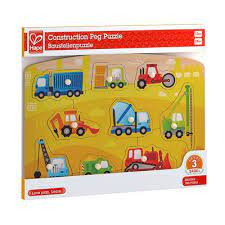 Hape Puzzle de encaixe Veiculos de Construção