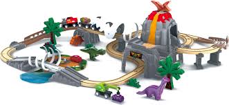 Hape Mega Track Train and Dinosaurs - Magnetic