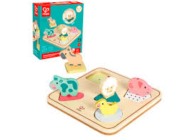 Hape Puzzle de encaixe com som - animais