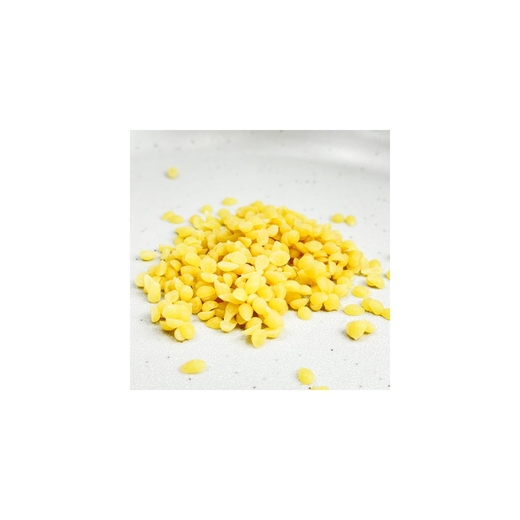 BEESWAX BEADS CERTIFIED ORGANIC, Amarelo Natural  cera abelhas