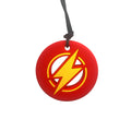 Colar mordedor sensorial Jellystone Energia amarelo em silicone de qualidade alimentar com fecho de seguranca.