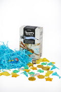 Kit Sensorial Fundo do Mar Jellystone com mergulhador e figuras marinhas