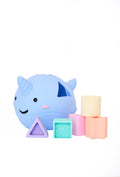 Narval jogo de encaixe em silicone pastel Jellystone com cinco formas geometricas