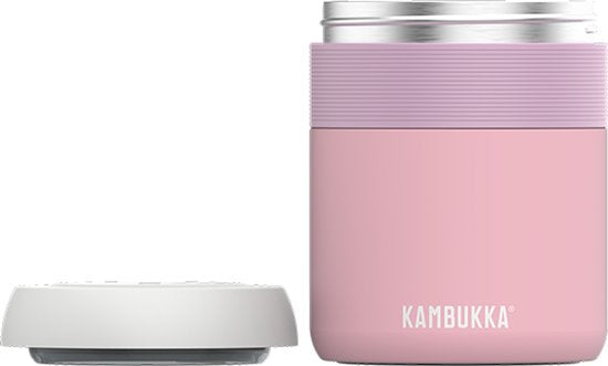 Termos para Sólidos Kambukka Bora 600ml, cor azul-marinho, em destaque, mostrando o design elegante e a tampa com ventilador integrado.