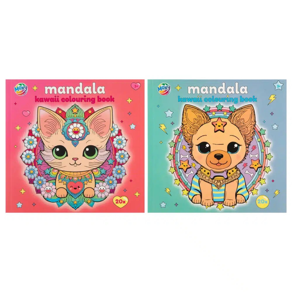 Moxy Kawaii Mandala Coloring Book