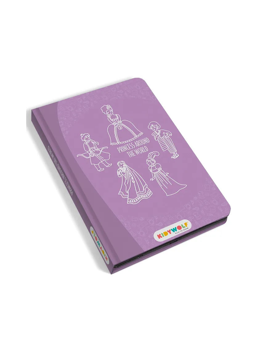 Tablet de desenho LCD Kidywolf KIDYDRAW-MINI Princesas com caneta stylus em violeta