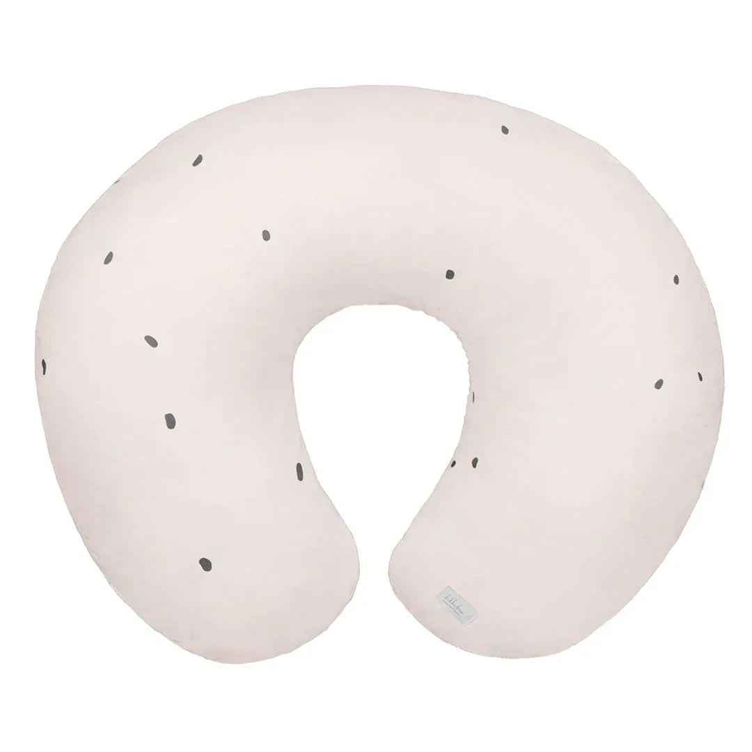 Almofada de amamentação KikkaBoo Hedge Hugs em algodão branco com formato ergonómico.