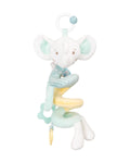 Espiral vertical de peluche Kikkaboo Elephant Time com mordedores e guizo para berço e carrinho