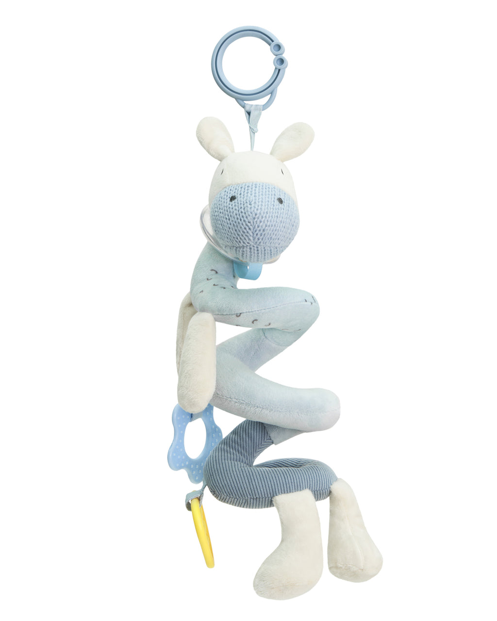 Espiral vertical de atividades para bebé Stripy Friends Kikkaboo com mordedores e guizo
