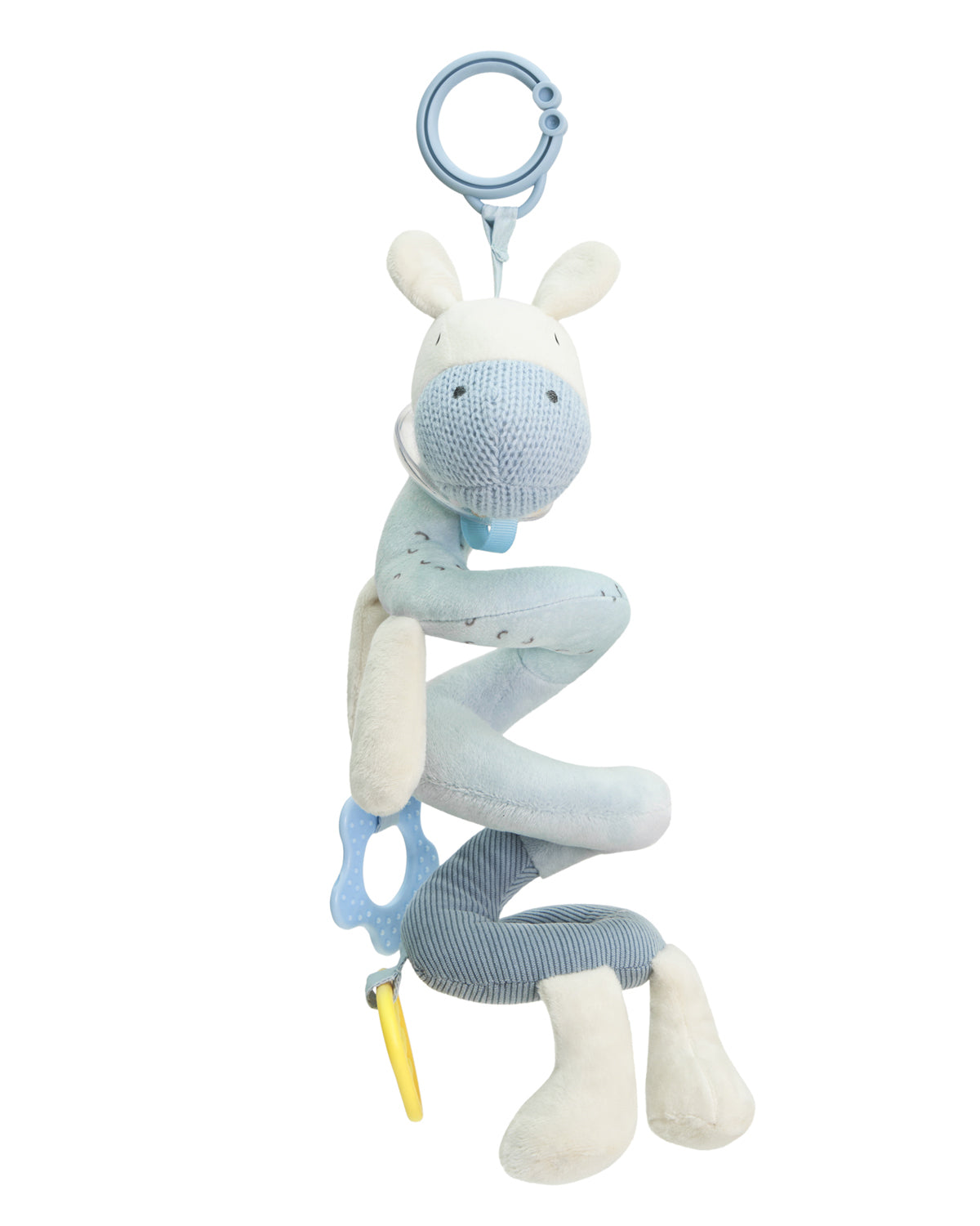 Espiral vertical de atividades para bebé Stripy Friends Kikkaboo com mordedores e guizo
