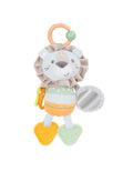 Peluche multissensorial Jungle King da KikkaBoo para bebé com mordedores e chocalho