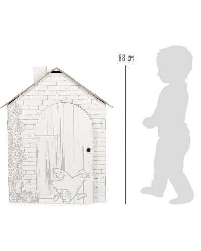 Small Foot - Casa de cartão para pintar