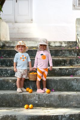 Lassig Reversible UV Sun Bucket Hat Orange Sea