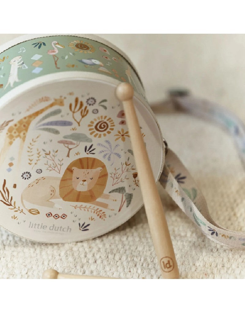 Tambor Little Dutch Safari Friends - Verde