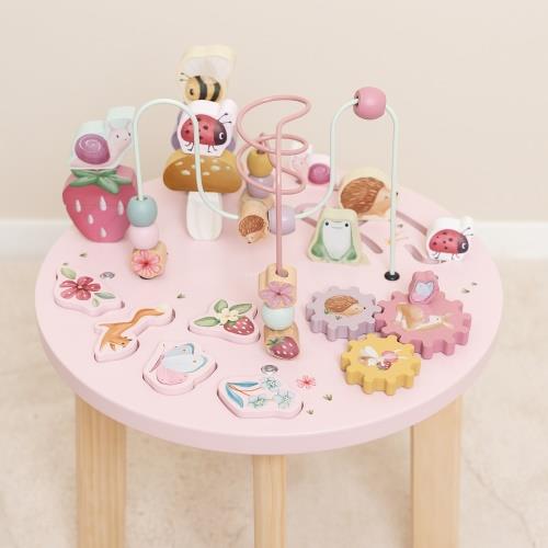 Blocos e engrenagens da mesa de atividades Fairy Garden