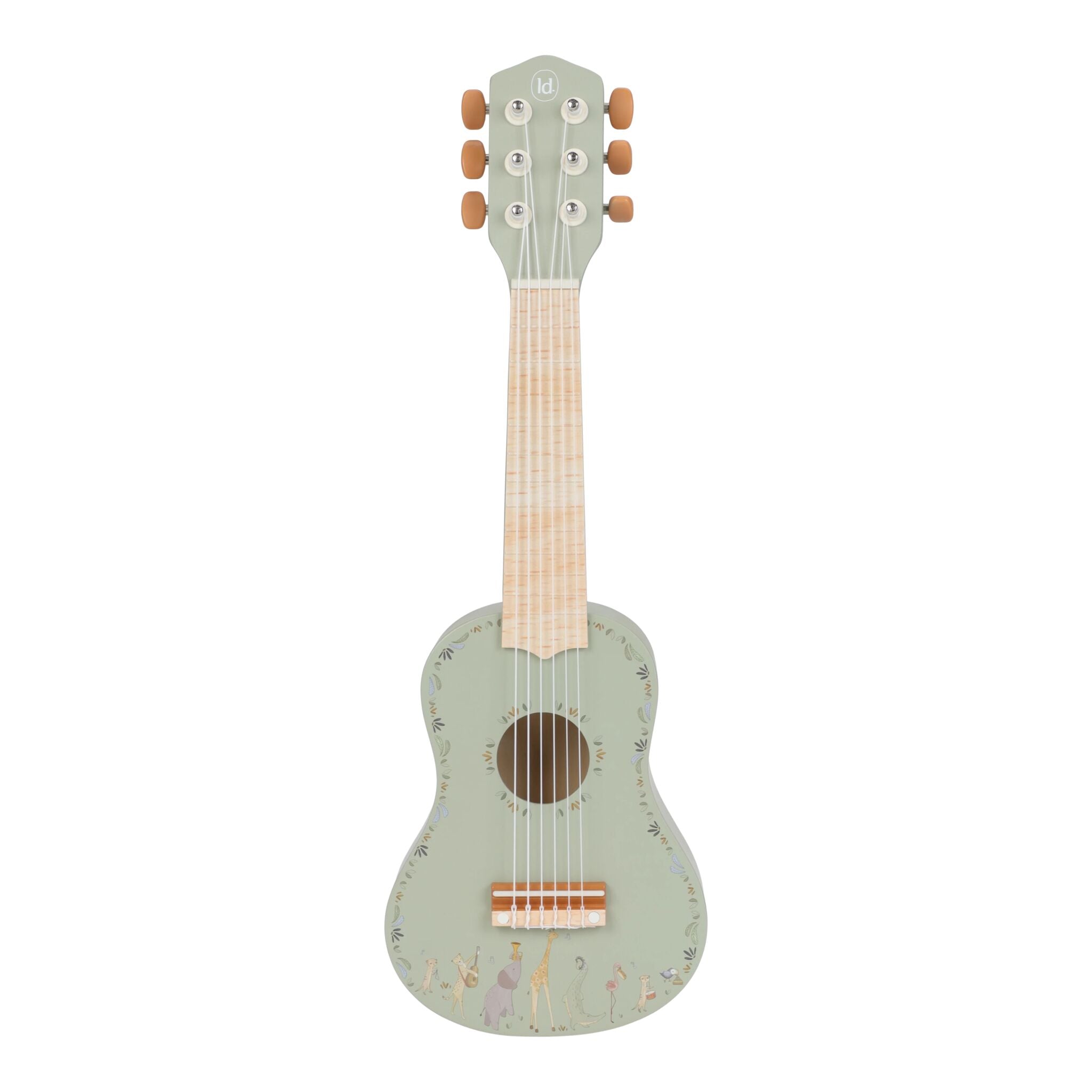 Guitarra de madeira verde Little Dutch da coleção Safari Friends