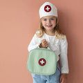 Little Dutch Mala de Médico em madeira FSC verde suave com acessórios