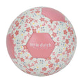 Imagem de estúdio da Mini Bola de Praia Little Dutch com painéis florais em tons de rosa e branco.