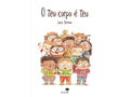 Capa do livro infantil "O teu corpo é teu" de Lucía Serrano, mostrando um grupo diverso de crianças sorridentes e confiantes.