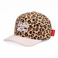 Boné trucker Hello Hossy Léopard #6 com rede atrás, aba curva e fecho ajustável, imagem 1