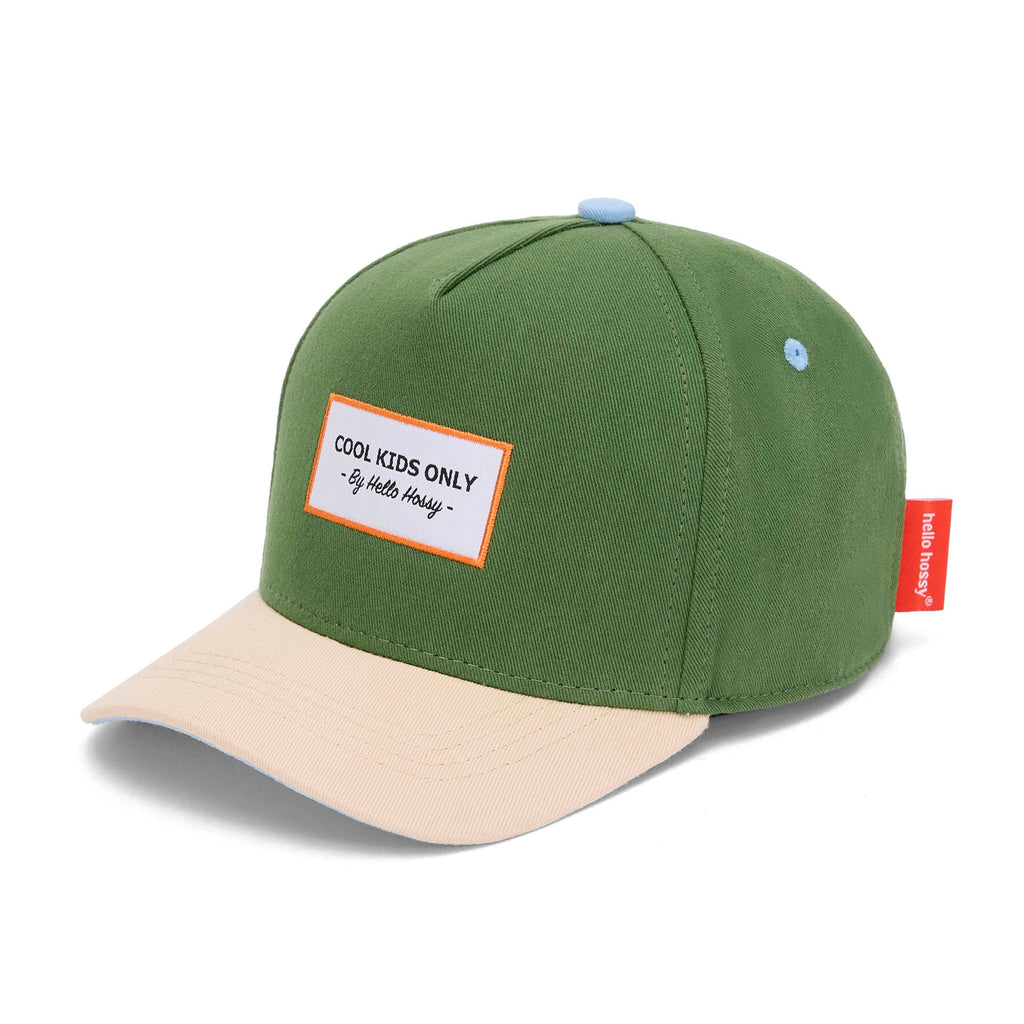Boné trucker Hello Hossy Mini Olea com rede atrás, aba curva e fecho ajustável, imagem 1