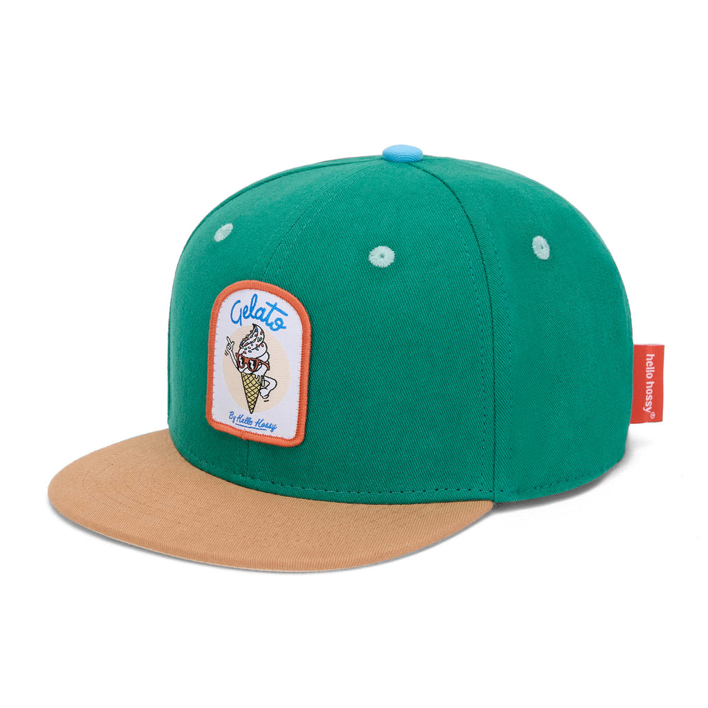 Boné trucker Hello Hossy Patch Gelato com rede atrás, aba curva e fecho ajustável, imagem 1