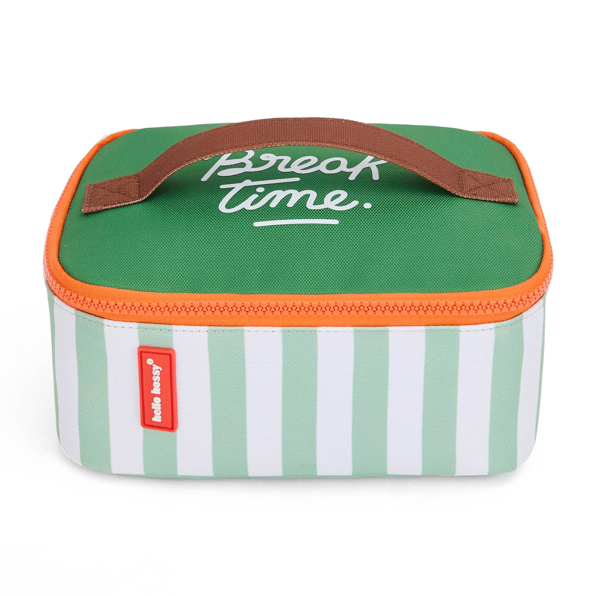 Lancheira isotérmica Hello Hossy Green Stripes, fotografia 1 do produto