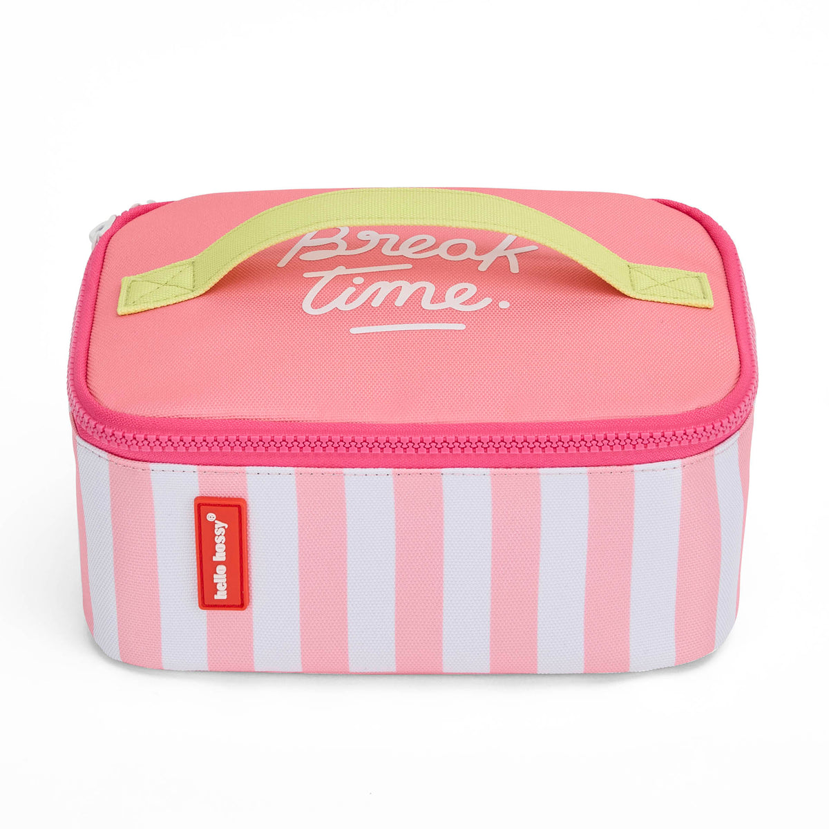 Lancheira isotérmica Hello Hossy Pink Stripes, fotografia 1 do produto