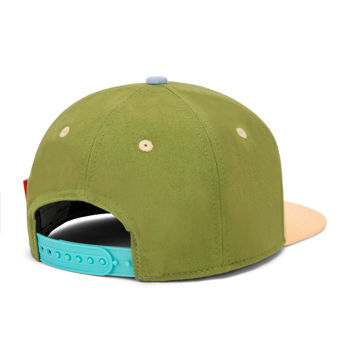 Boné trucker Selfie Time da Hello Hossy, mais uma vista do modelo com aba curva