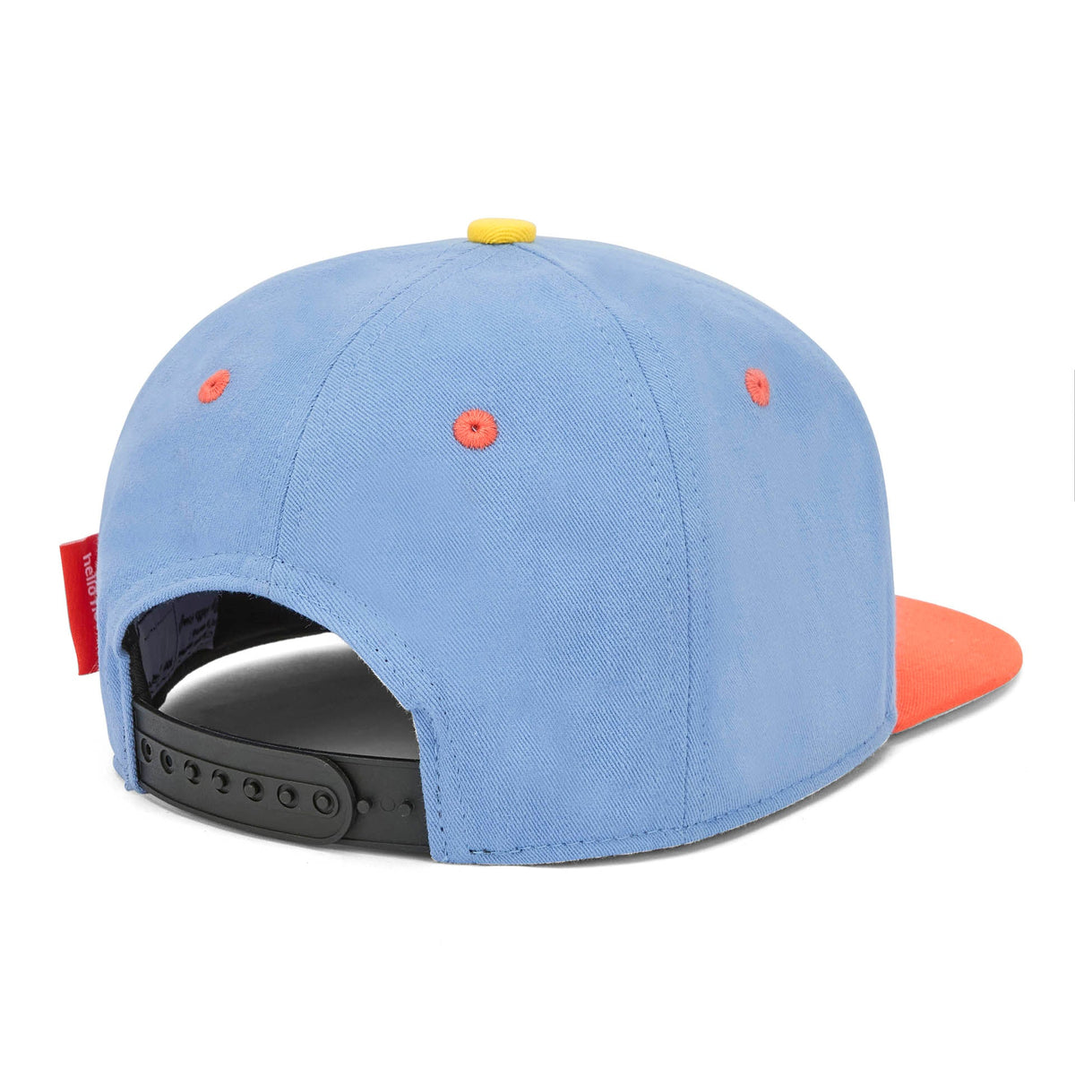 Boné trucker Hot Dog da Hello Hossy, mais uma vista do modelo com aba curva