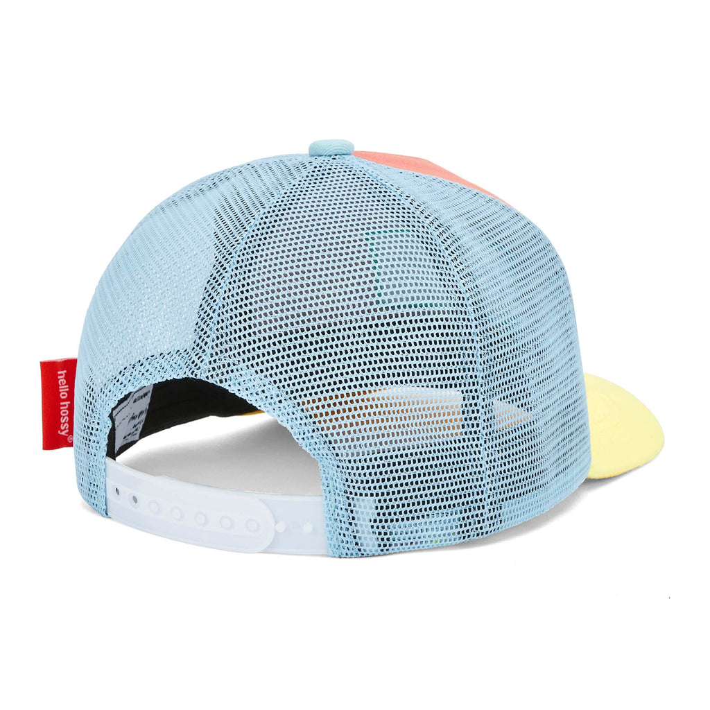 Boné trucker Hello Hossy Mini Neo com rede atrás, aba curva e fecho ajustável, imagem 3