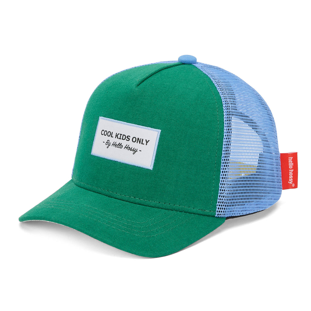 Boné trucker Hello Hossy Mini Lawn com rede atrás, aba curva e fecho ajustável, imagem 1