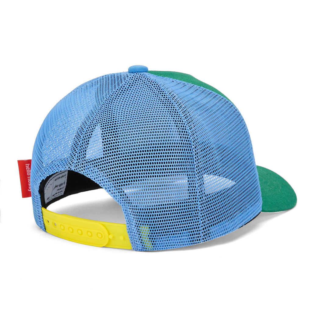Boné trucker Hello Hossy Mini Lawn com rede atrás, aba curva e fecho ajustável, imagem 3