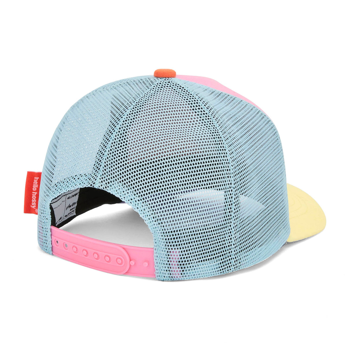 Boné trucker Stereo Dog da Hello Hossy, mais uma vista do modelo com aba curva