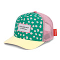 Boné trucker Garden Joy da Hello Hossy com rede atrás, aba curva e fecho ajustável atrás