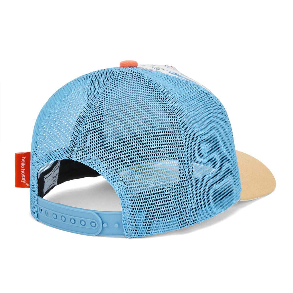 Boné trucker Hello Hossy Baseball Game com rede atrás, aba curva e fecho ajustável, imagem 3