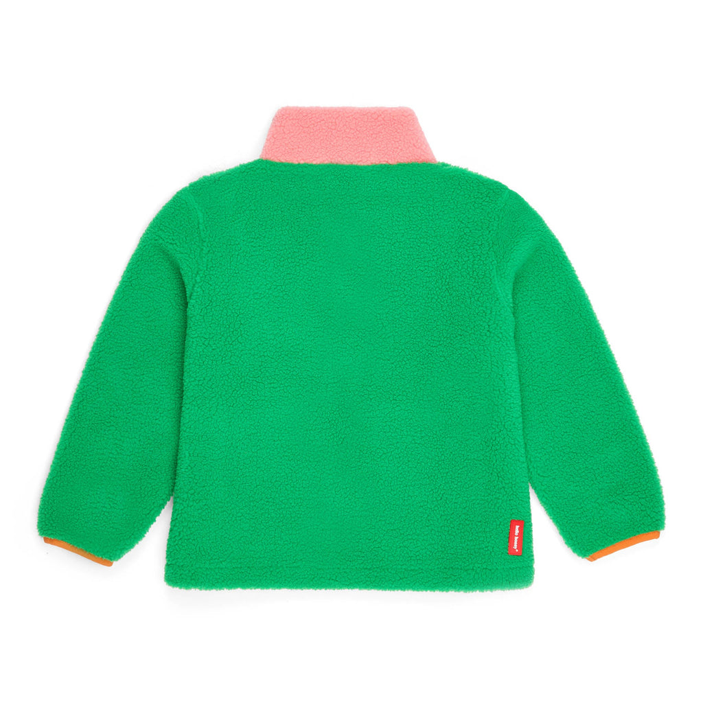 Veste polar Hello Hossy Green Candy com forro polar, fecho de correr e bolso no peito, foto 7
