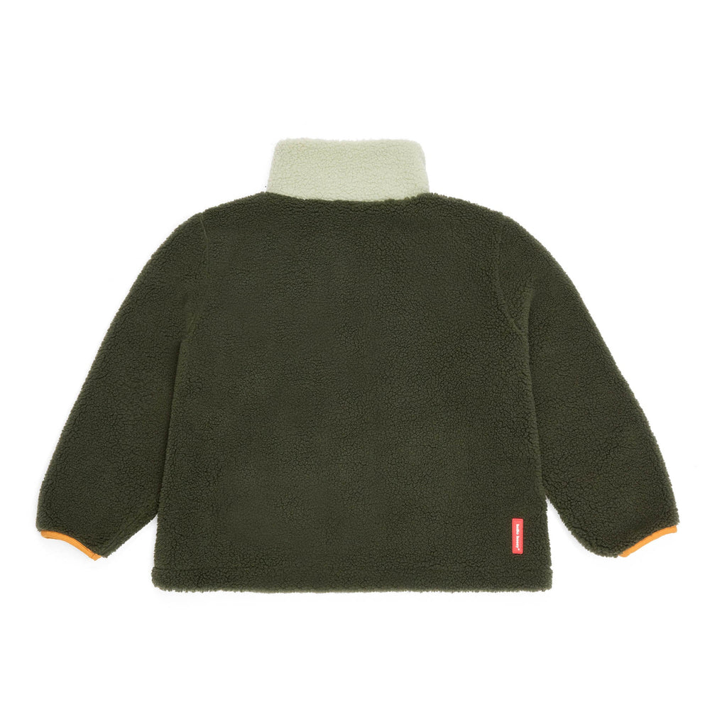 Veste polar Hello Hossy Fluffy Forest com forro polar, fecho de correr e bolso no peito, foto 4