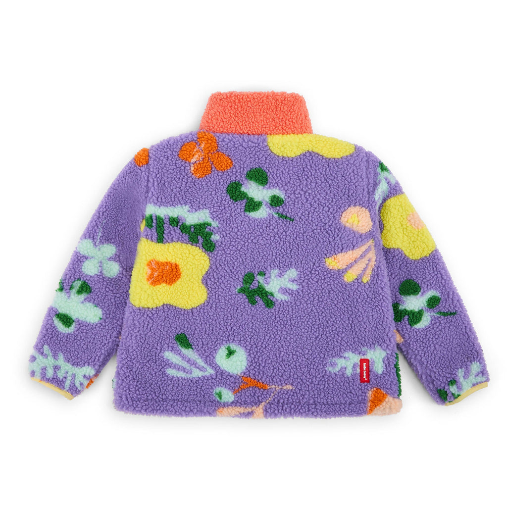 Veste polar Hello Hossy Floral com forro polar, fecho de correr e bolso no peito, foto 6