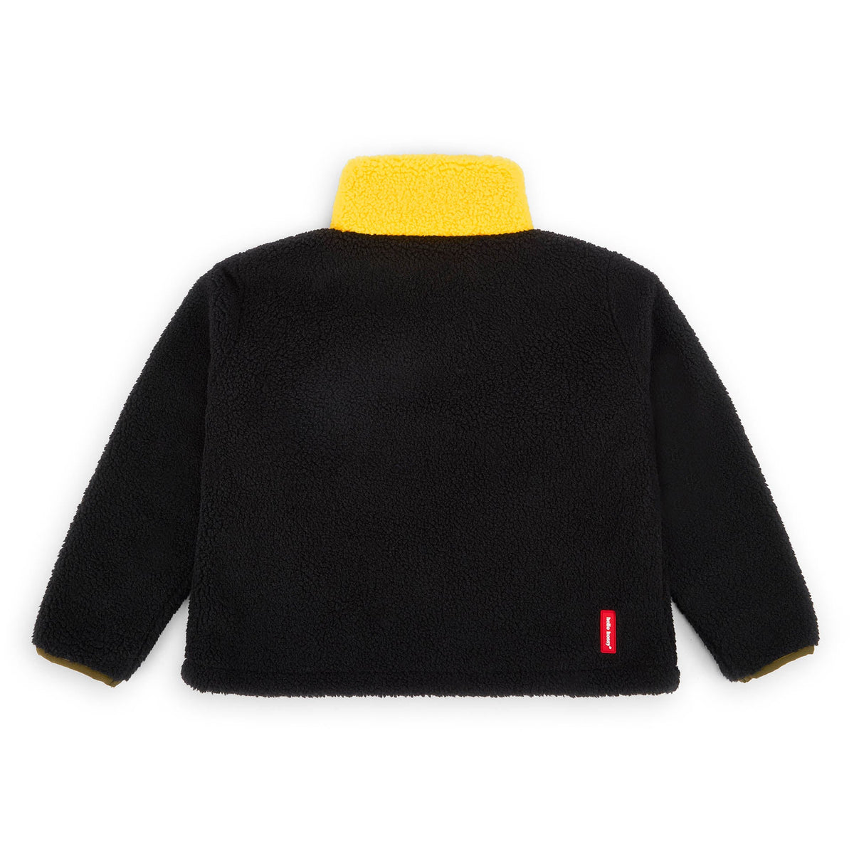 Veste polar Hello Hossy Midnight Lemon com forro polar, fecho de correr e bolso no peito, foto 6