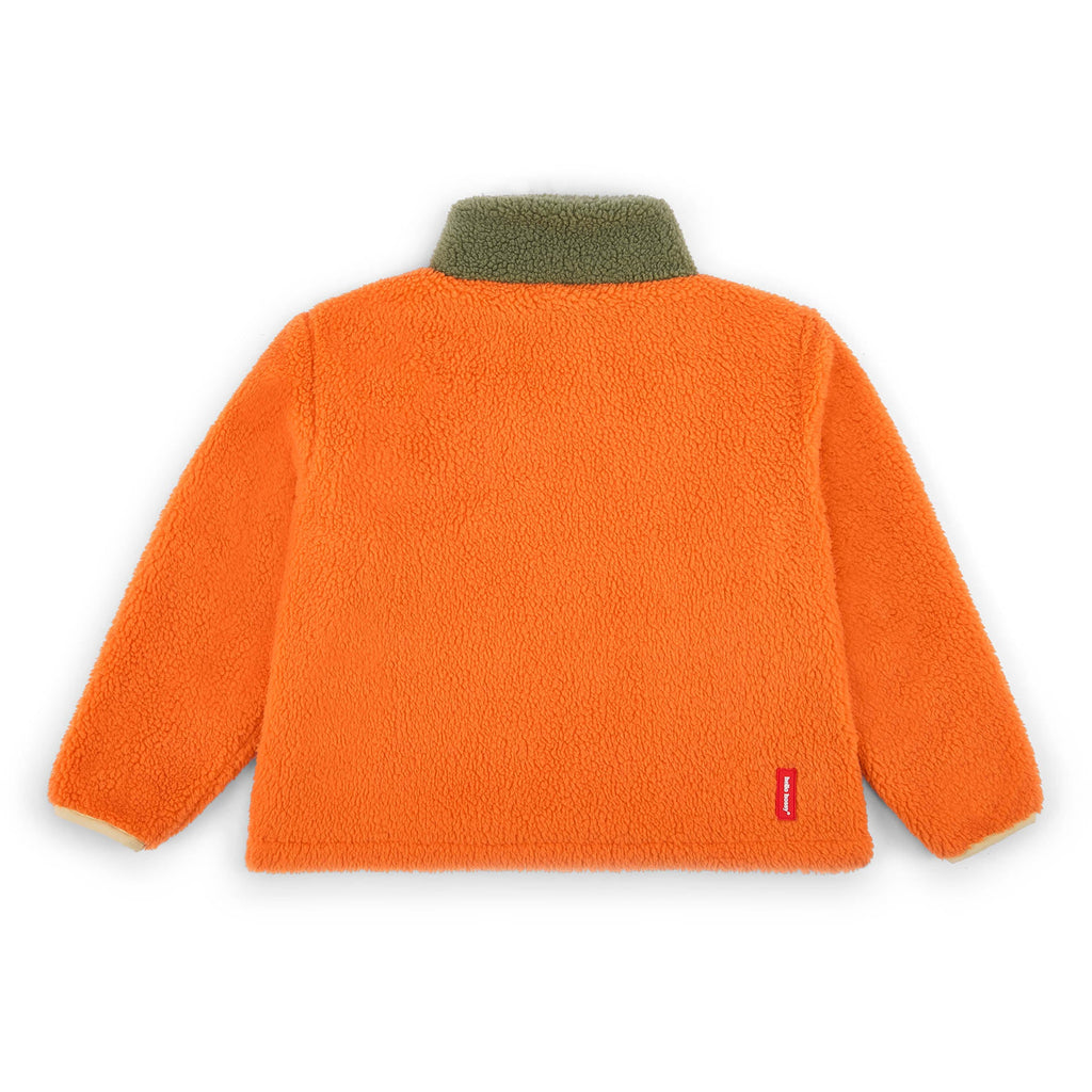 Veste polar Hello Hossy Autumn Leaf com forro polar, fecho de correr e bolso no peito, foto 6