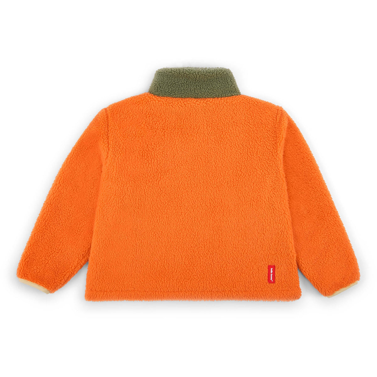 Veste polar Hello Hossy Autumn Leaf com forro polar, fecho de correr e bolso no peito, foto 6