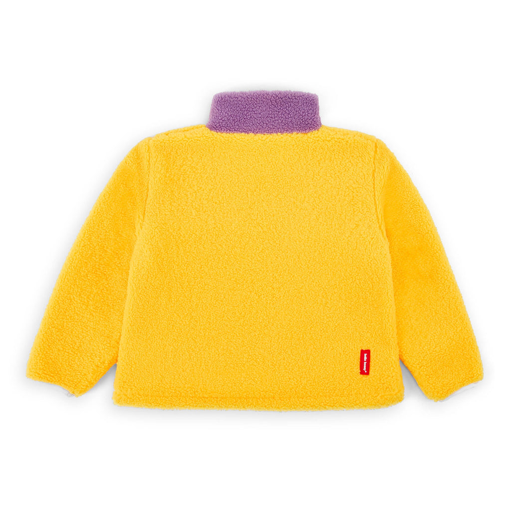 Veste polar Hello Hossy Banana Berry com forro polar, fecho de correr e bolso no peito, foto 6