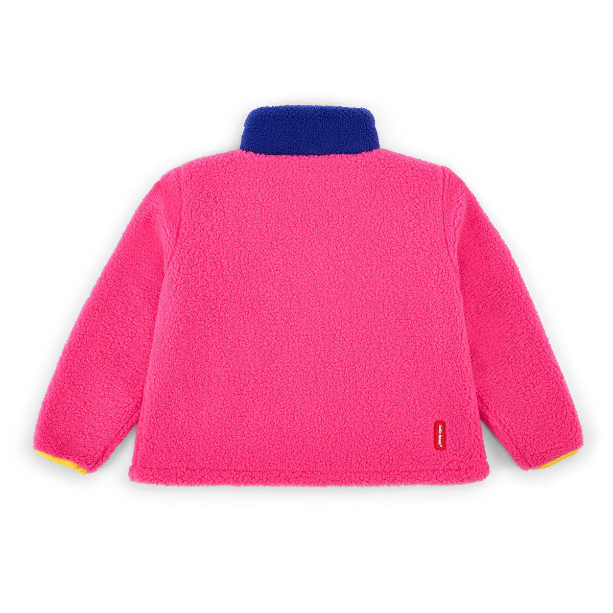 Veste polar Hello Hossy Fuchsia com forro polar, fecho de correr e bolso no peito, foto 6