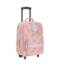 Lässig Pink School Trolley Backpack with Wheels